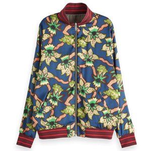 Scotch & Soda Maison Scotch Reversible Bomber Zip-up Jacket sz M